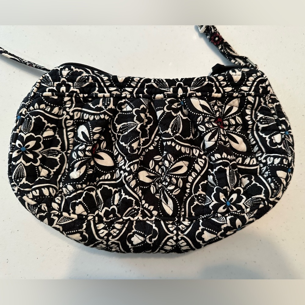 Vera Bradley black and white shoulder purse